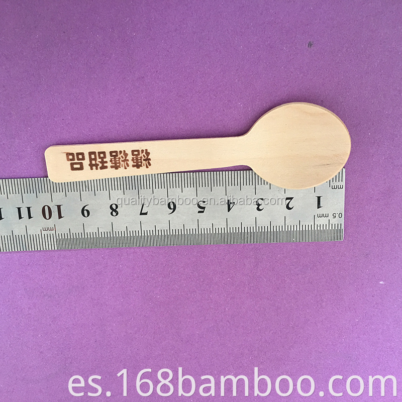 Wooden spoon with logo